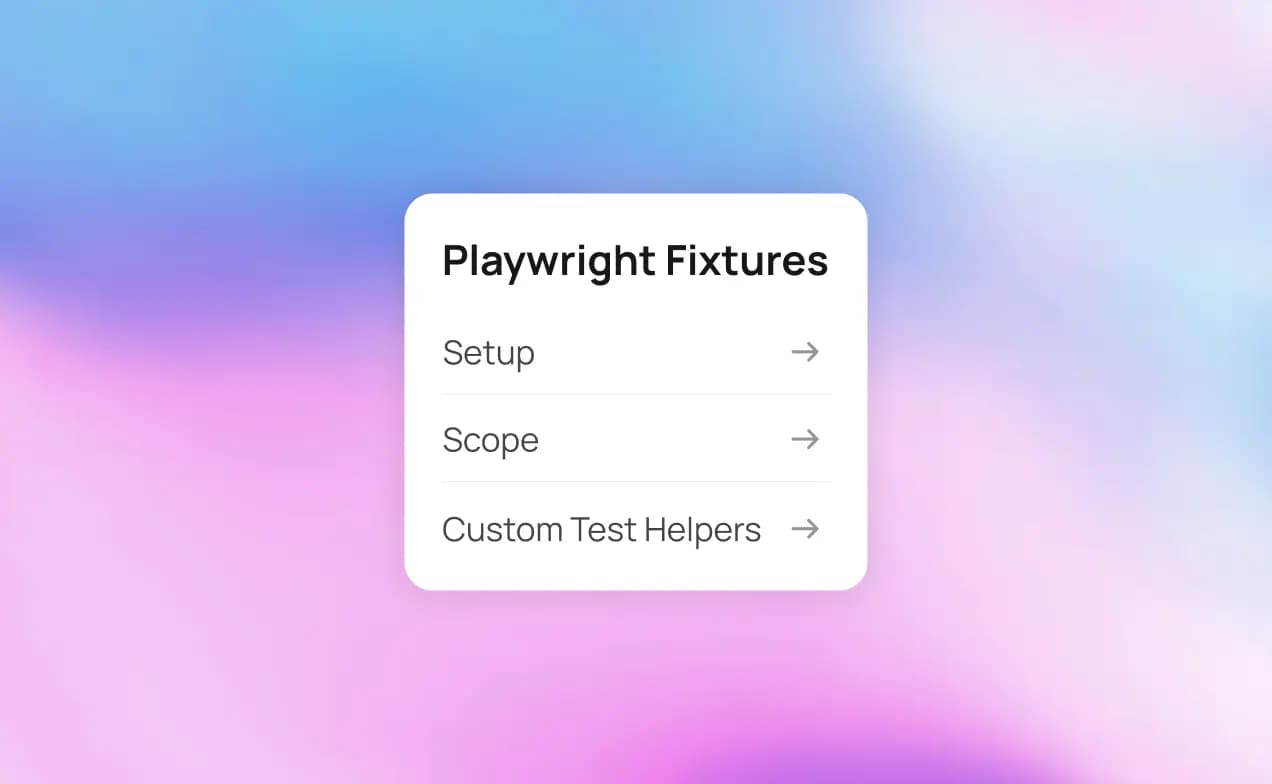 Playwright Fixtures: The Complete Guide to Setup, Scope & Custom Test Helpers