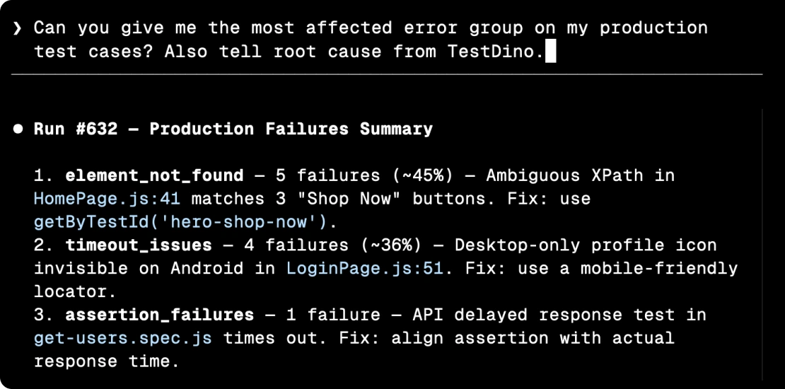 Let your AI agent fix error patterns