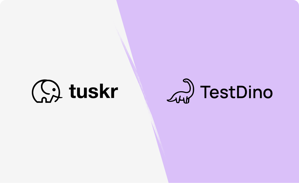 Tuskr Alternative, Tuskr Review, Tuskr Comparison, Tuskr vs TestDino