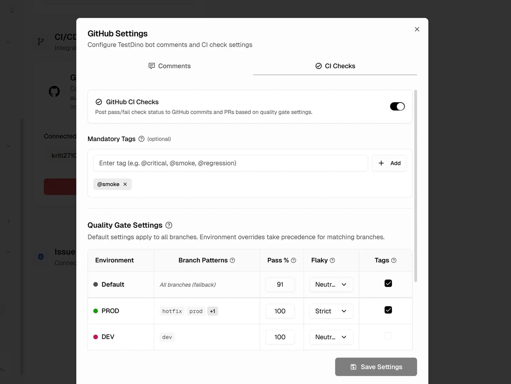 TestDino: CI/CD optimization with smart reruns and quality gates