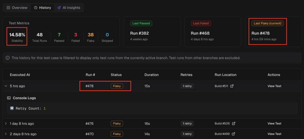History-Flaky
