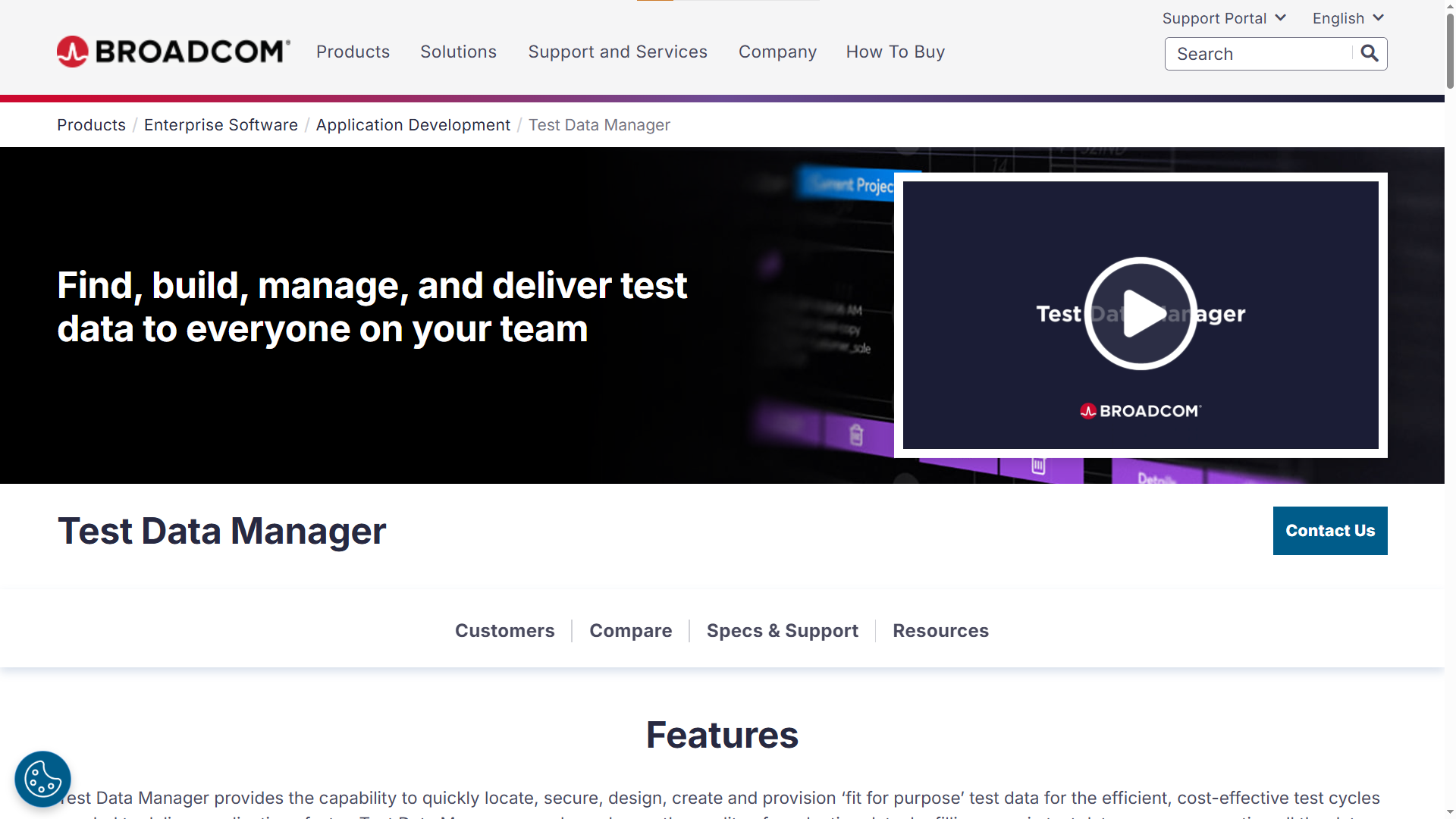 Broadcom Test Data Manager